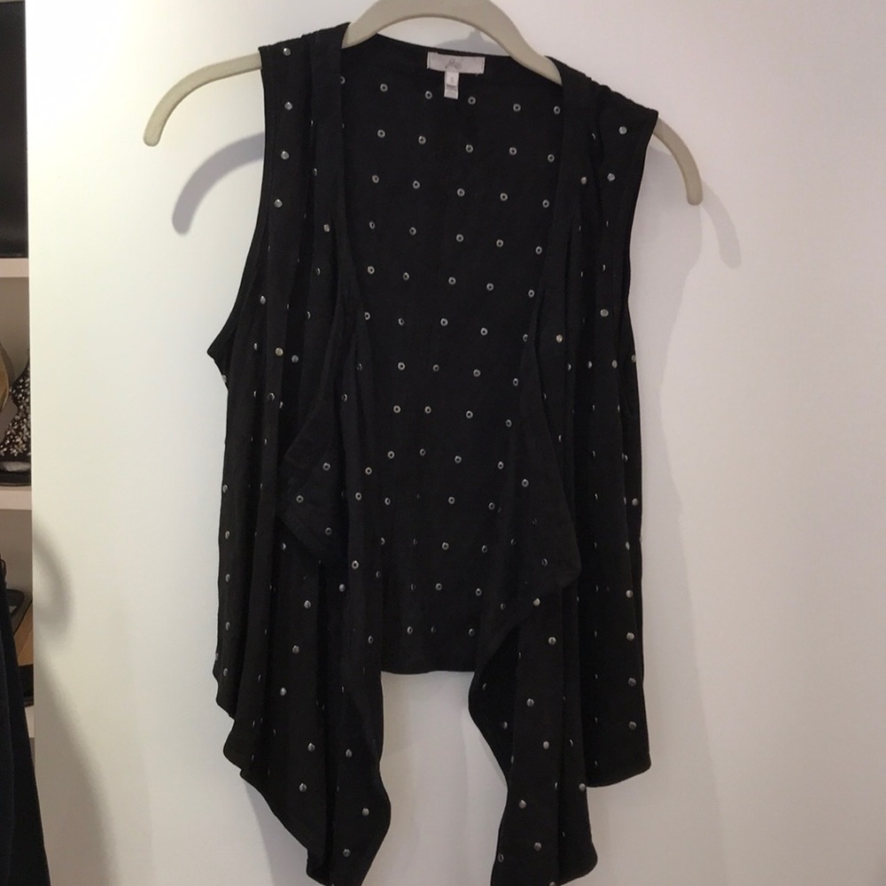 Joie suede vest with embellishments